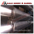 weber 45mm conical double screw and cylinder /screw barrel for PVC pipe profile extruder Parallel twin screws